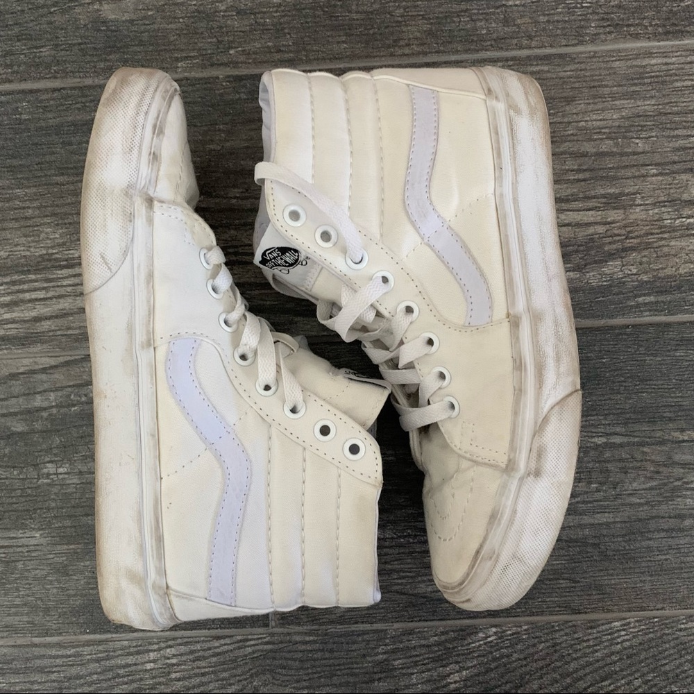 Vans White High-Top Sneakers